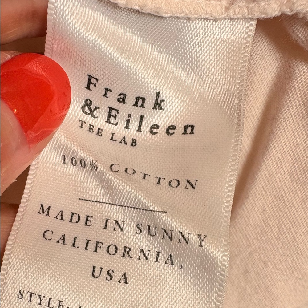 Frank & Eileen Rose Pink Tee Lab Barry Button Up Shirt Minimalist XS - Picture 8 of 9